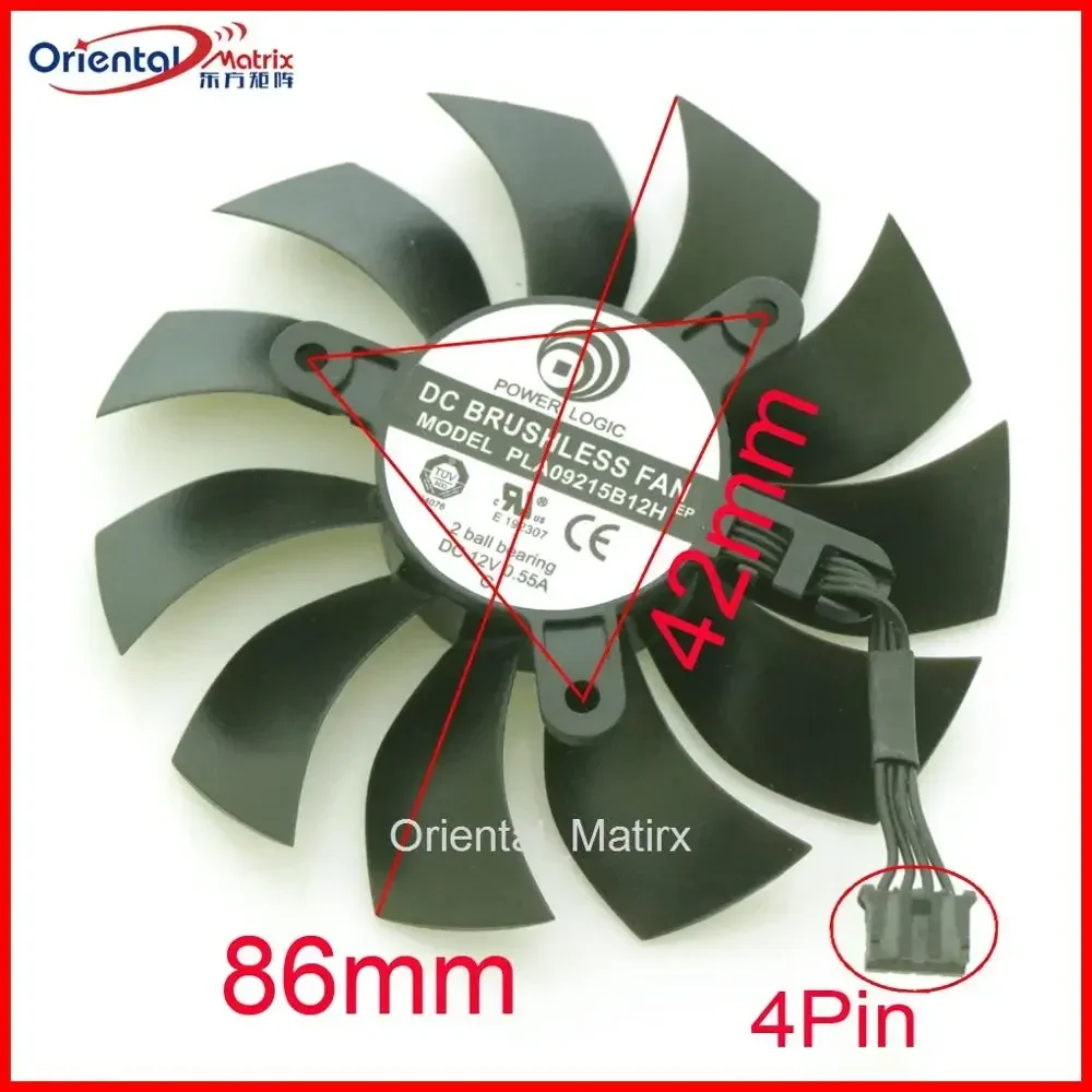 Gpu Cooler - PLA09215B12H 12V 0,55A 86mm Kipas GPU