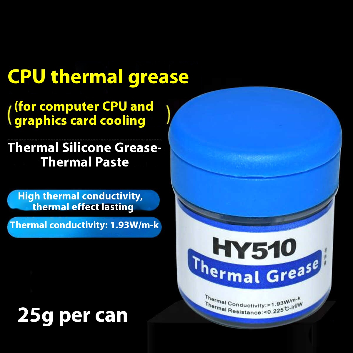 Thermal Paste - HY510 Komputer Desktop CPU Pasta Senyawa