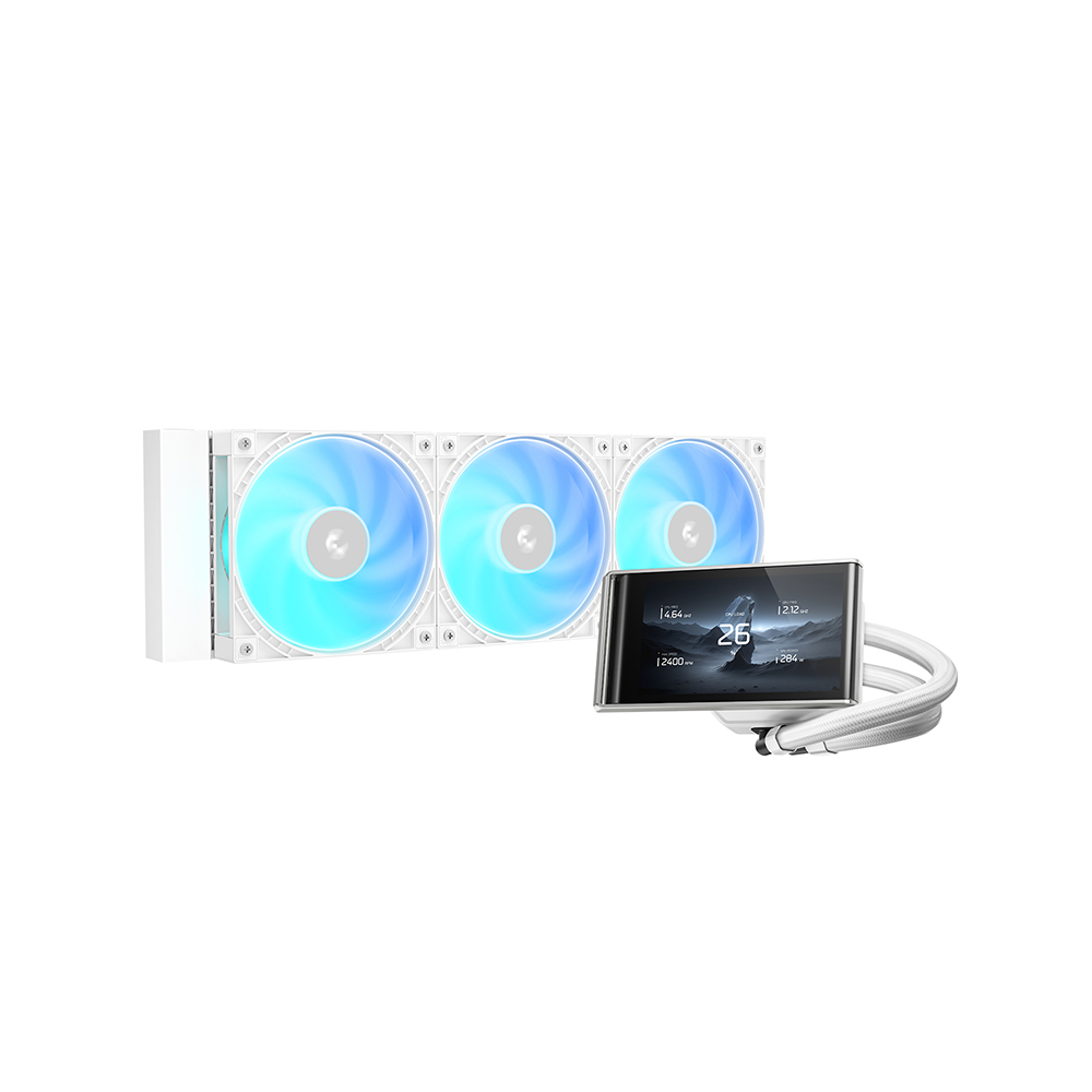 Aio Liquid Cooler - Pendingin Cair WH 360mm AIO Putih
